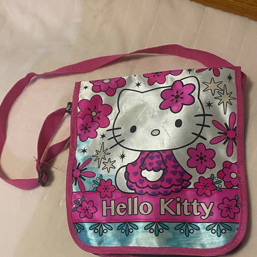 Hello Kitty by Sanrio - Pink, black & Silver Shoulder crossbody Bag